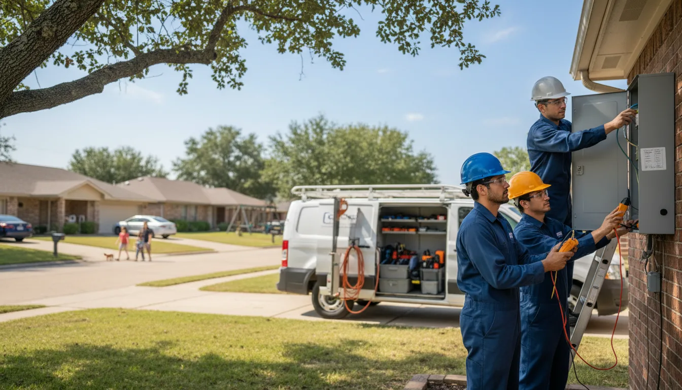 Certified electrician providing emergency electrical services in Garland, NE